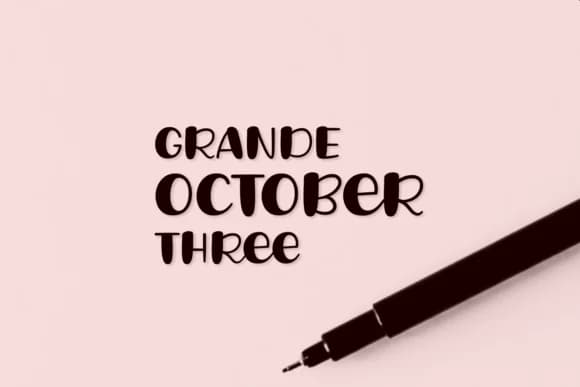 Grande October Three Font by Situjuh — Script Handwritten Font