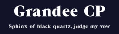 Grandee CP by ClaudeP — Serif Font — thumbnail 2