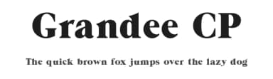 Grandee CP by ClaudeP — Serif Font — thumbnail 1