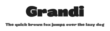 Grandi by Måns Grebäck — Sans Serif Font — thumbnail 1