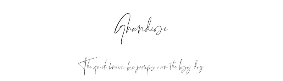 Grandiose by Dharmas Foundry — Script Handwritten Font