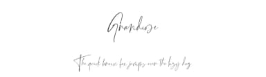 Grandiose by Dharmas Foundry — Script Handwritten Font — thumbnail 1