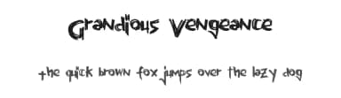 Grandious Vengeance by Xerographer Fonts — Script Handwritten Font — thumbnail 1