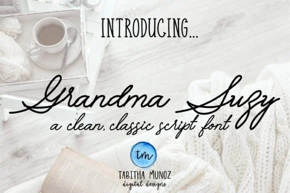 Grandma Suzy Font by tabitha_beam — Script Handwritten Font