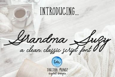 Grandma Suzy Font by tabitha_beam — Script Handwritten Font — thumbnail 1