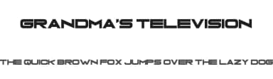 Grandma's Television by Chequered Ink — Sans Serif Font — thumbnail 1