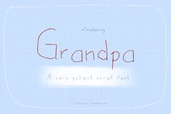 Grandpa Font by Inkclouddesign by Inkclouddesign — Script Handwritten Font