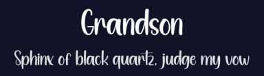 Grandson by Andi Moz — Script Handwritten Font — thumbnail 2