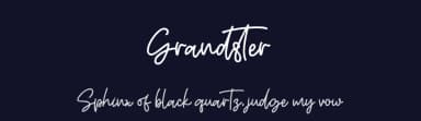 Grandster by Kong Font — Script Handwritten Font — thumbnail 2
