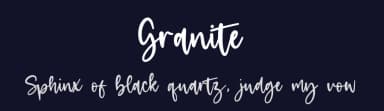 Granite by Letterative Studio — Script Handwritten Font — thumbnail 2