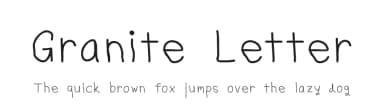 Granite Letter by Harry Blakeman — Script Handwritten Font — thumbnail 1