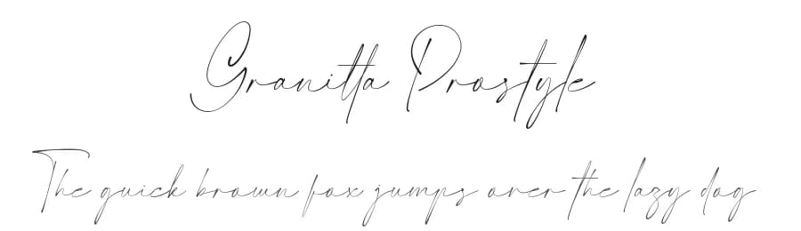 Granitta Prostyle by Halymunt Studio — Script Handwritten Font