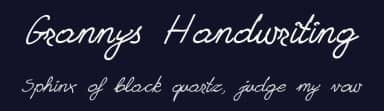 Grannys Handwriting by Roland Huse Design — Script Handwritten Font — thumbnail 2