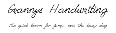 Grannys Handwriting by Roland Huse Design — Script Handwritten Font — thumbnail 1