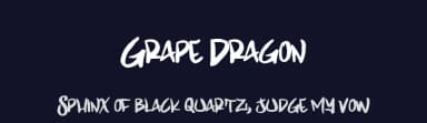 Grape Dragon by Xerographer Fonts — Script Handwritten Font — thumbnail 2