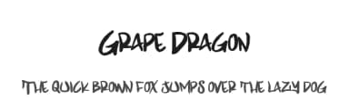 Grape Dragon by Xerographer Fonts — Script Handwritten Font — thumbnail 1