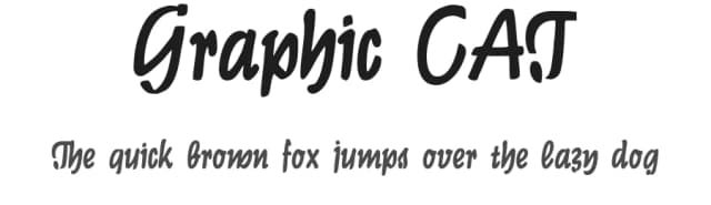 Graphic CAT by Peter Wiegel — Script Handwritten Font