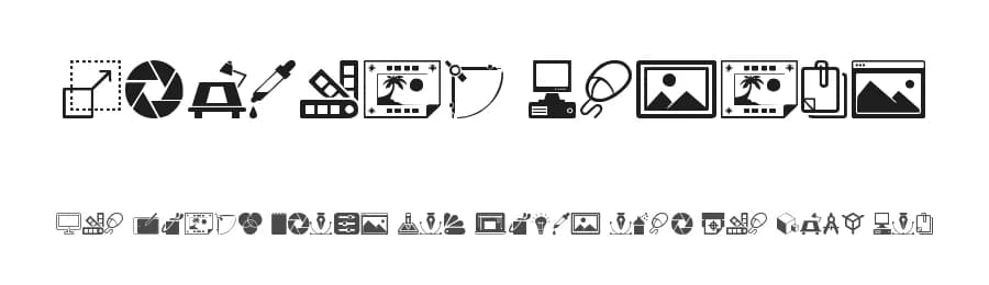 Graphic design by Woodcutter — Dingbats Font