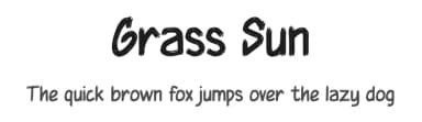 Grass Sun by Studio Hello Good — Script Handwritten Font — thumbnail 1