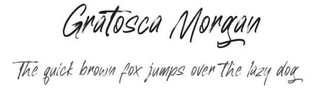 Gratosca Morgan by Kotak Kuning Studio — Script Handwritten Font