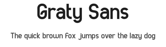 Graty Sans by Unflea Studio — Sans Serif Font