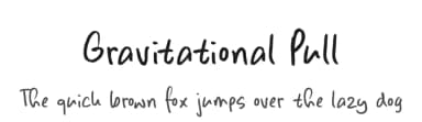 Gravitational Pull by Hanoded — Script Handwritten Font — thumbnail 1