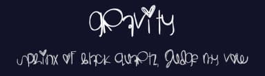 Gravity by Des Gomez — Script Handwritten Font — thumbnail 2