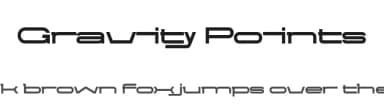 Gravity Points by 177Studio — Sans Serif Font — thumbnail 1