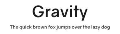 Gravity by Vincenzo Vuono — Sans Serif Font — thumbnail 1