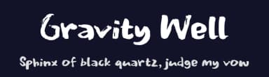 Gravity Well by Hanoded — Script Handwritten Font — thumbnail 2