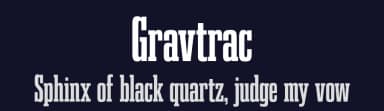 Gravtrac by Typodermic Fonts — Serif Font — thumbnail 2