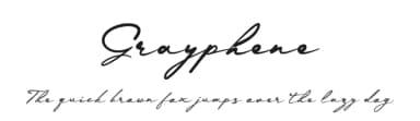 Grayphene by erlosDESIGN — Script Handwritten Font — thumbnail 1