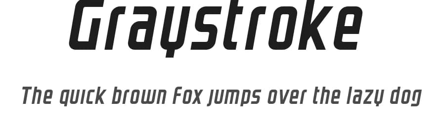 Graystroke by Néstor Delgado — Sans Serif Font — preview 1