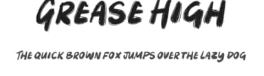 Grease High by JSH creates — Script Handwritten Font — thumbnail 1