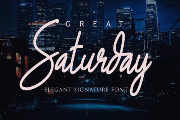 Great Saturday Font by senoajifont — Script Handwritten Font — preview 1