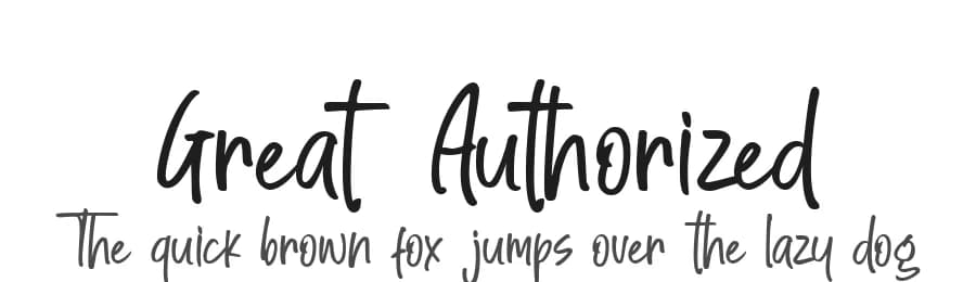 Great Authorized by Haksen Studio — Script Handwritten Font