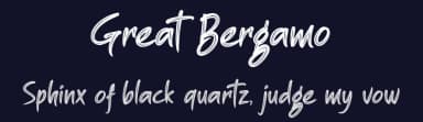 Great Bergamo by Figuree Studio — Script Handwritten Font — thumbnail 2