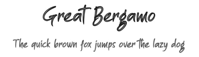 Great Bergamo by Figuree Studio — Script Handwritten Font