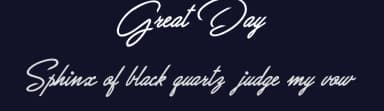 Great Day by Billy Argel Fonts ® — Script Handwritten Font — thumbnail 2