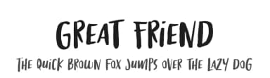 Great Friend by Fontherapy — Script Handwritten Font — thumbnail 1