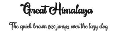 Great Himalaya by Thirtypath — Script Handwritten Font — thumbnail 1