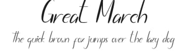 Great March by Edric Studio — Script Handwritten Font — thumbnail 1