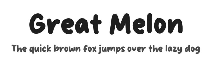 Great Melon by MJType — Script Handwritten Font