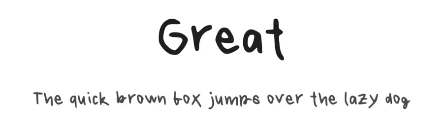 Great by gretuzz — Script Handwritten Font