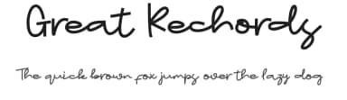 Great Rechords by ONG Type — Script Handwritten Font — thumbnail 1
