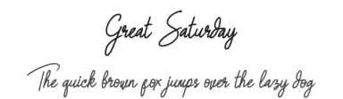 Great Saturday by Seno Aji — Script Handwritten Font — thumbnail 1