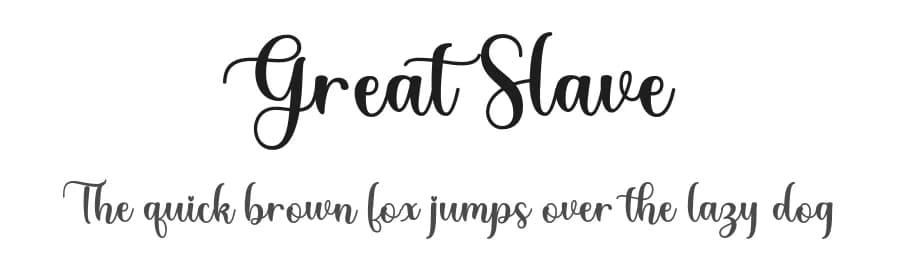Great Slave by Staircase Studio — Script Handwritten Font
