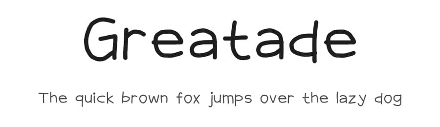 Greatade by mochaffff — Script Handwritten Font — preview 1