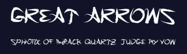 Great Arrows by Xerographer Fonts — Script Handwritten Font — thumbnail 2