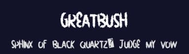 GreatBush by Xerographer Fonts — Script Handwritten Font — thumbnail 2
